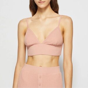 Johnathan Simkhai Juliette Waffle Bralette In Chai